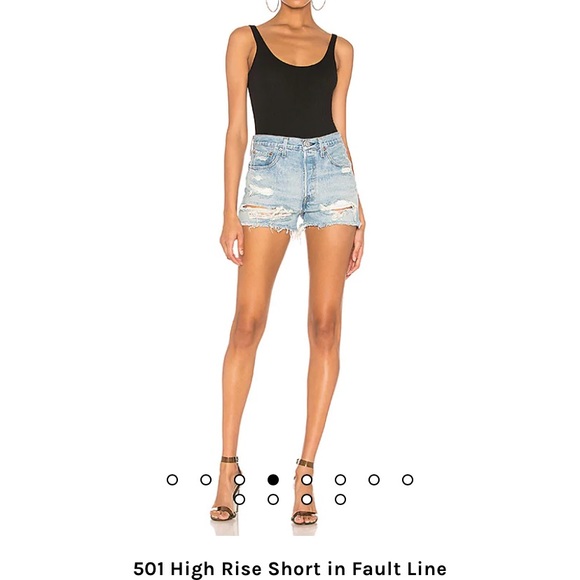 501 High Rise Short in Fault Line LEVIS - Picture 1 of 6
